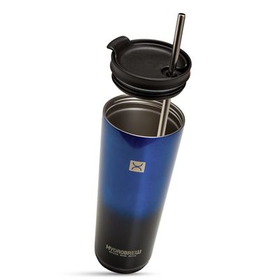 Hydrobrew Vacuum Insulated Quencher Mug, 700ml Blue