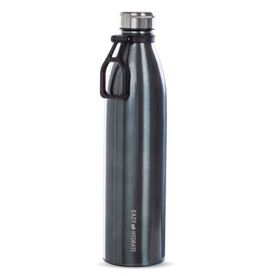 Eazy Kids Steel Water Bottle, 1150ml Black