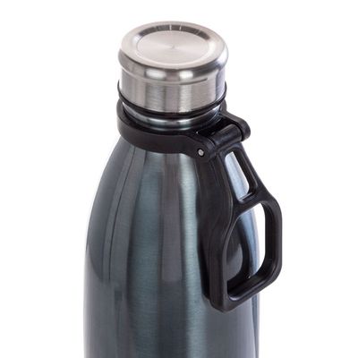 Eazy Kids Steel Water Bottle, 1150ml Black