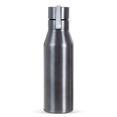 Hydrobrew Steel Water Bottle, 750ml Grey