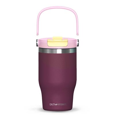 Eazy Kids Vacuum Insulated Tumbler w/ handle, 500ml Purple