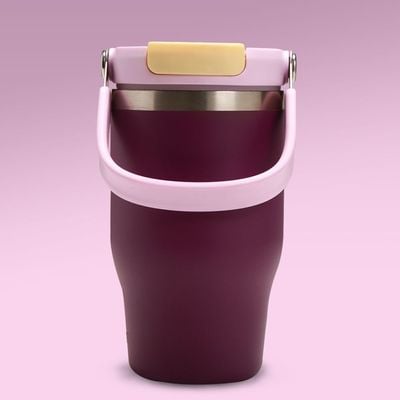 Eazy Kids Vacuum Insulated Tumbler w/ handle, 500ml Purple