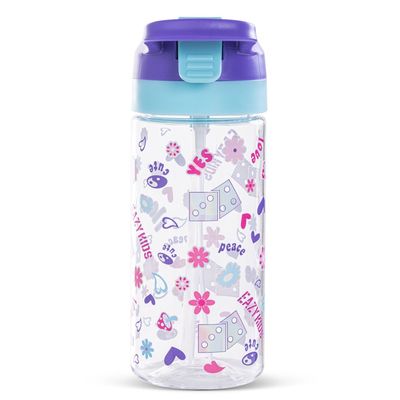 Eazy Kids -Tritan Water Bottle W/ Spray 500ml - Purple