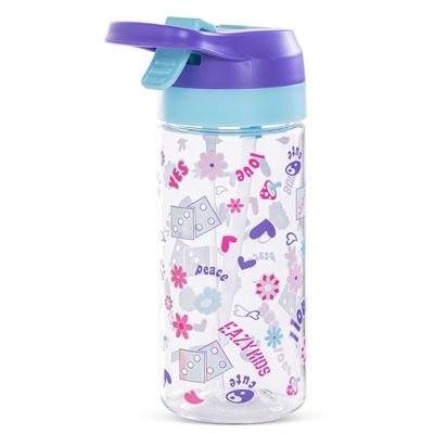 Eazy Kids -Tritan Water Bottle W/ Spray 500ml - Purple