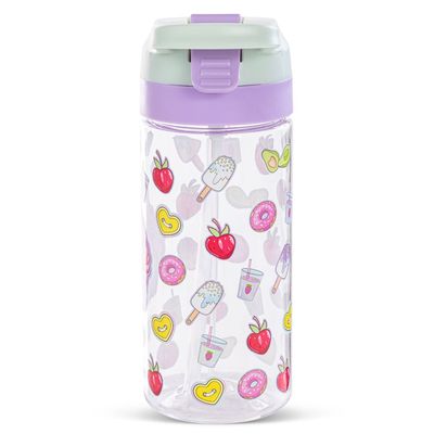 Eazy Kids -Muffin Tritan Water Bottle W/ Spray 500ml - Purple