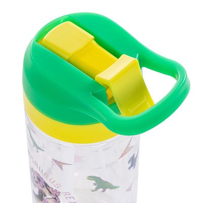 Eazy Kids -Dinosaur Tritan Water Bottle W/ Spray 500ml - Green