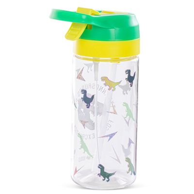 Eazy Kids -Dinosaur Tritan Water Bottle W/ Spray 500ml - Green