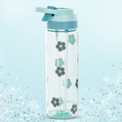 Eazy Kids -Flora Tritan Water Bottle W/ Spray 750ml - Gitter Green