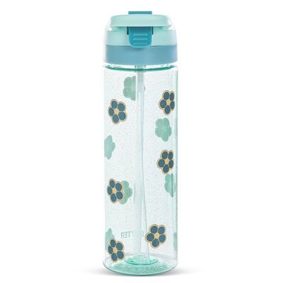 Eazy Kids -Flora Tritan Water Bottle W/ Spray 750ml - Gitter Green