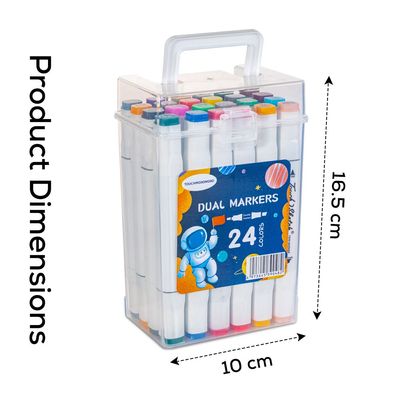 Eazy Kids 24 pcs Dual Markers Set