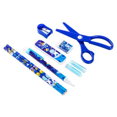 Eazy Kids 9-Piece Kids Stationery Gift Set â€“ Astronaut & Space Theme