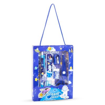 Eazy Kids 9-Piece Kids Stationery Gift Set â€“ Astronaut & Space Theme