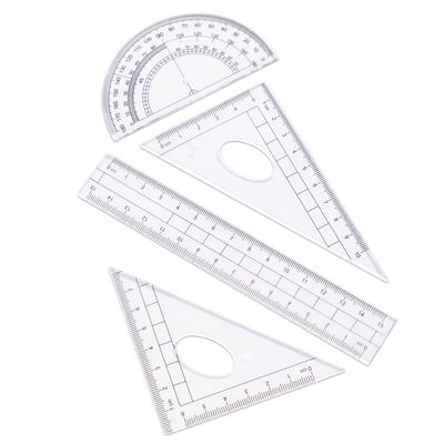 Eazy Kids 8-Piece Geometry Box Set â€“ Compass, Ruler, Protractor-Â Green