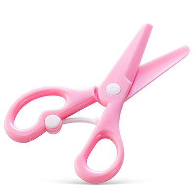 Eazy Kids School Scissors for Kids w/ Lockâ€“ Pink