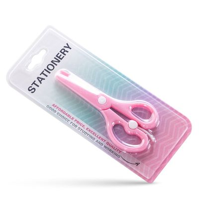 Eazy Kids School Scissors for Kids w/ Lockâ€“ Pink