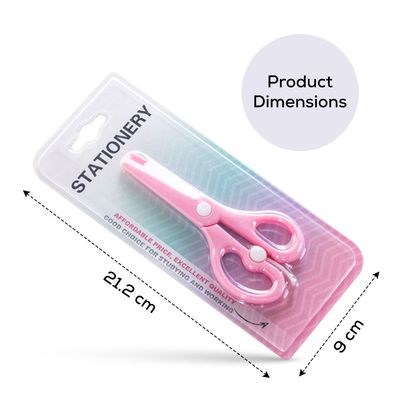 Eazy Kids School Scissors for Kids w/ Lock– Pink Eazy Kids School Scissors for Kids w/ Lock– Pink
