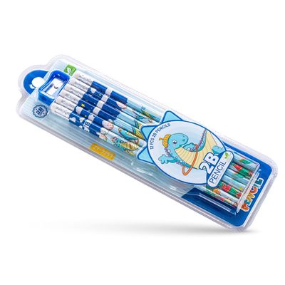Eazy Kids 12-Pack 2B Pencils w/ Eraser Includes Sharpener -Blue