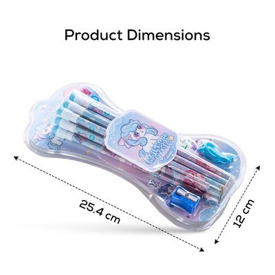 Eazy Kids 12-Piece HB Pencil Set w/ Eraser & Grip -Blue Eazy Kids 12-Piece HB Pencil Set w/ Eraser & Grip -Blue