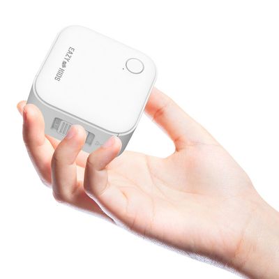 Eazy Kids Mini Label Maker Printer with 180 Labels Roll, Smart App Control for Home, Office, School - White