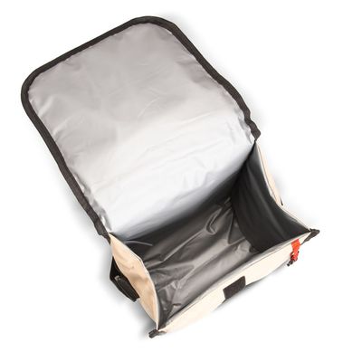 Eazy Kids Lunch Bag â€“ Insulated, Foldable & Stylish (Beige & Brown)
