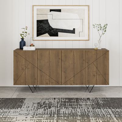 Mourah Home Jakomen Console 180 Cm - Brown - 2 Years Warranty