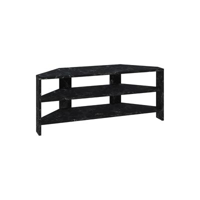 Mourah Home Thales Corner TV Stand up to 43 Inches - Black Marble - 2 Years Warranty