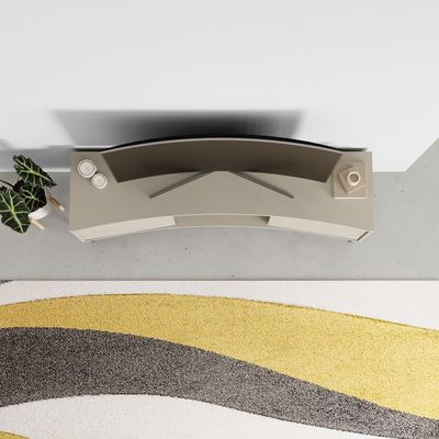 Mourah Home Frem TV Unit Up To Inches With Storage - Beige - 2 Years Warranty