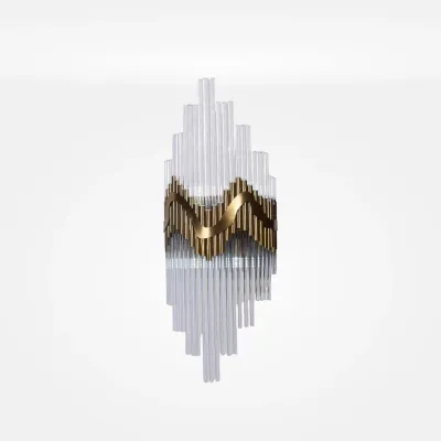 Modern Crystal Wall Light - G9 Bulb - Gold - 3 Years Warranty