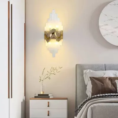 Modern Crystal Wall Light - G9 Bulb - Gold - 3 Years Warranty