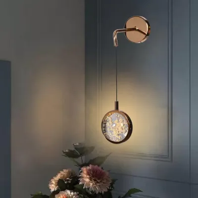 Modern Bubble Crystal Ball Wall Light - LED 3000K - Gold - 3 Years Warranty