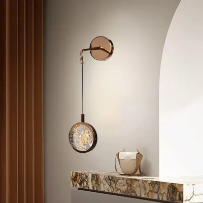 Modern Bubble Crystal Ball Wall Light - LED 3000K - Gold - 3 Years Warranty