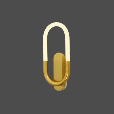 Modern LED Wall Light Fixtures Oval Shaped Wall Sconces For Bedroom