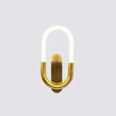 Modern LED Wall Light Fixtures Oval Shaped Wall Sconces For Bedroom