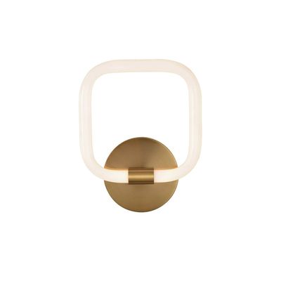 Golden LED Wall Light Fixtures Square Tube Wall Sconces For Bedroom