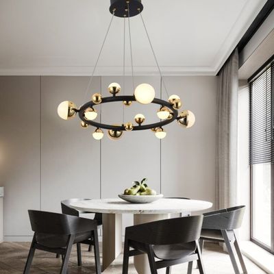 Elegant LED Pendant Light Chandelier for Living, Dining Room - 80cm