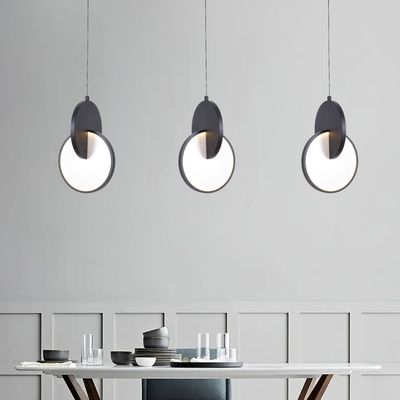 Modern Hanging Pendant Light for Kitchen Island Bedside - Black 3000K