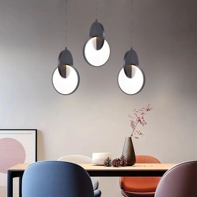 Modern Hanging Pendant Light for Kitchen Island Bedside - Black 3000K