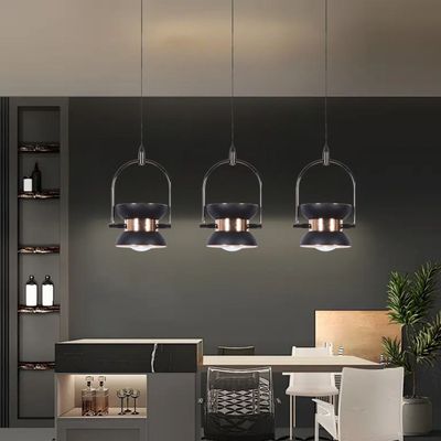 Modern Hanging Pendant Light for Kitchen Island Bedside - Black 3000K
