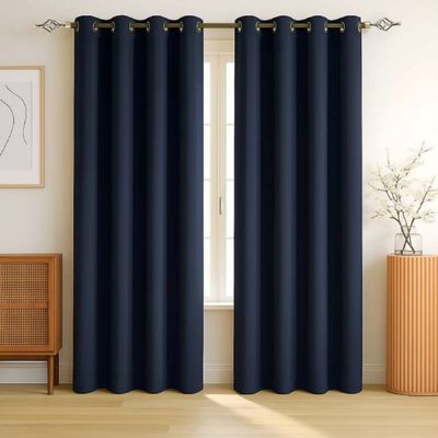 Heavy Duty Extendable Curtain Rod 2 Meter Adjustable Sturdy Steel Anti-Brass
