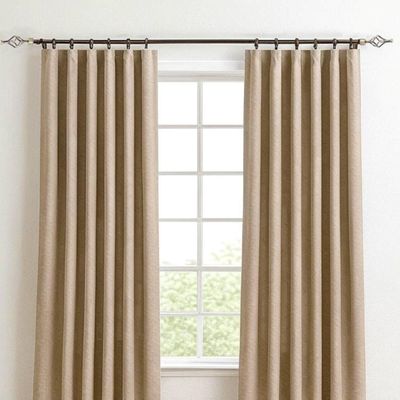 Heavy Duty Extendable Curtain Rod 2 Meter Adjustable Sturdy Steel Anti-Brass