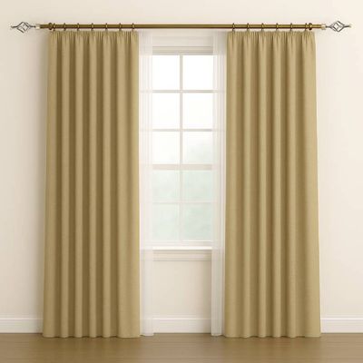 Heavy Duty Extendable Double Curtain Rod 2 Meter Adjustable Sturdy Steel Anti-Brass