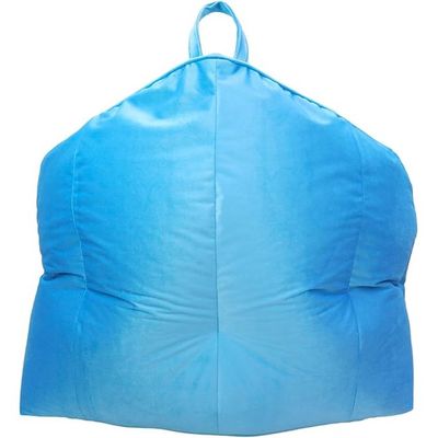 FATBAG Extra Comfort Spanish Velvet Fabric Bean Bag Sofa for Living Room and Courtyard (Turquoise Blue)