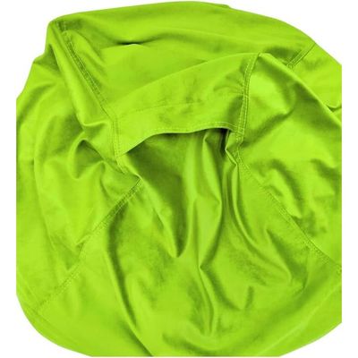 FATBAG Cozy Curve Velvety Fabric Bean Bag for Kids & Adults with separate filler bag sizes Extra Small | Small | Large | X Large | XX Large (Lime Green, XX-Large)