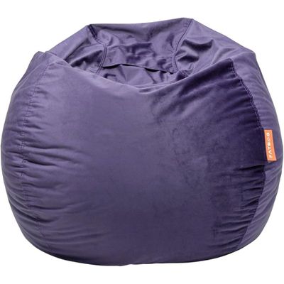 FATBAG Cozy Curve Velvety Fabric Bean Bag for Kids & Adults with separate filler bag sizes Extra Small | Small | Large | X Large | XX Large (Persian Indigo, XX-Large)