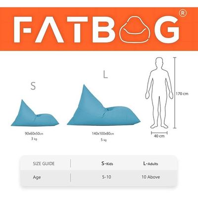 FATBAG Sitio Waterproof Outdoor Bean Bag chair for all Ages (GOLD, Small)