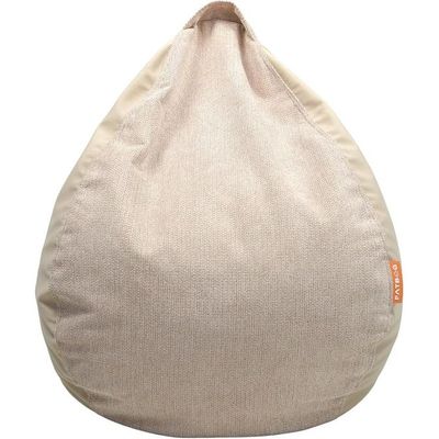 FATBAG Twintide imported velvety fabric Bean Bag chair for Kids & Adults sizes Small | Medium | Large | X Large | XX Large with removable filler bag (Crepe Pink, Large)
