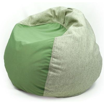 FATBAG Twintide imported velvety fabric Bean Bag chair for Kids & Adults sizes Small | Medium | Large | X Large | XX Large with removable filler bag (Earthy Green, Small)