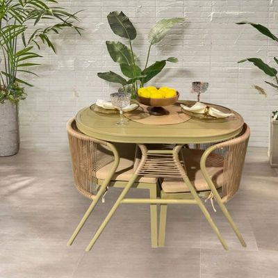 Elba Balcony Set-95×72×78CM-Gold