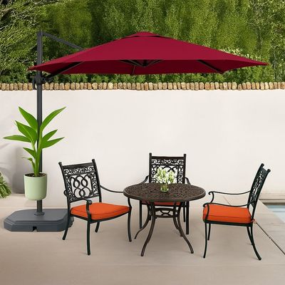Aluminum & Steel Parasol- Mini Roma turning 360˚-197×48×8-1 year Warranty