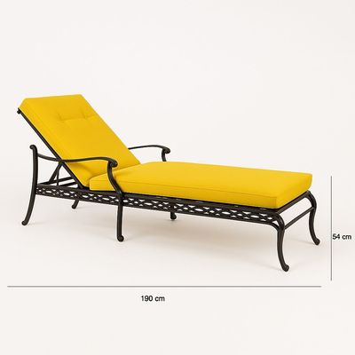Sun lounger- Philadelphia style-190×70×54CM--Aluminum